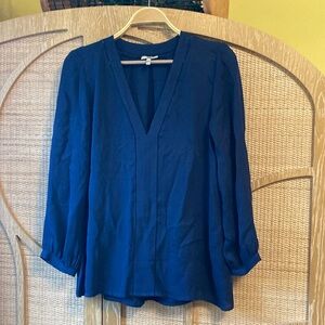 Silk blouse Joie long sleeve, M color navy blue